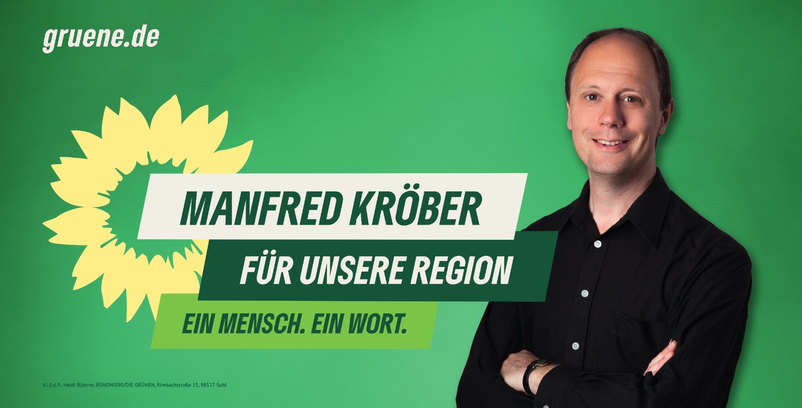 Manfred Kröber kann direkt von hier in den Bundestag kommen.