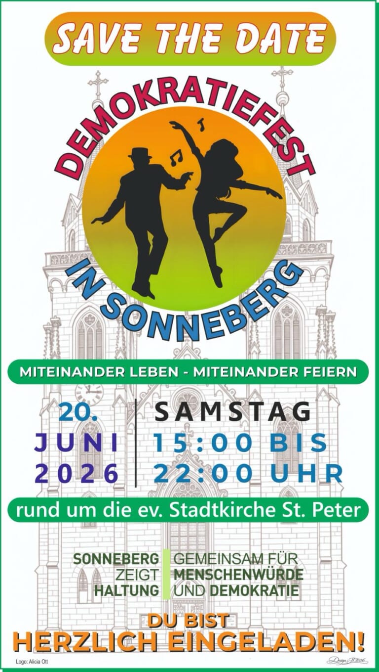 Demokratiefest in Sonneberg 2026: Wir sind dabei!